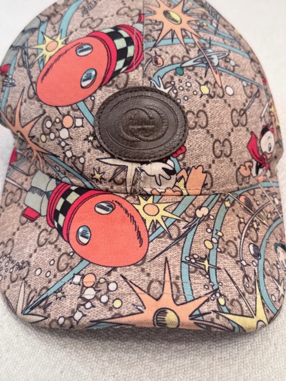Disney x Gucci Donald Duck "Space Rocket" Baseball Hat